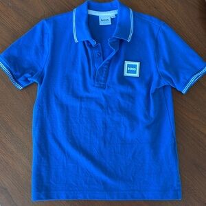 Blue polo shirt
